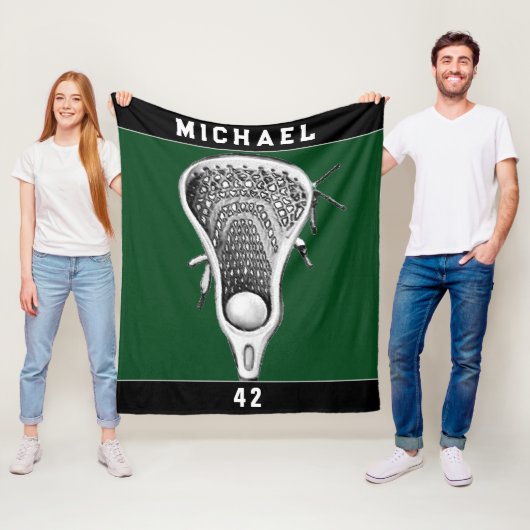 Lacrosse Speler Fleece Deken (In situ)