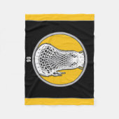 Lacrosse Speler Fleece Deken (Voorkant)