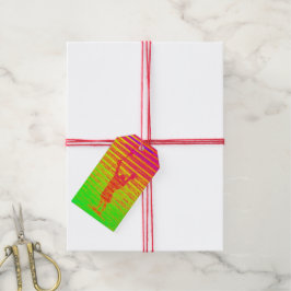 Lacrosse Speler Foto Kunst Kleurrijke Sport Plezie Cadeaulabel