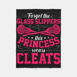 Lacrosse Speler Funny Lax Sport Deze Prinses Draag Fleece Deken