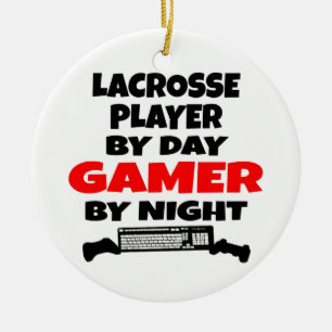 Lacrosse Speler Gamer Keramisch Ornament