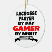 Lacrosse Speler Gamer Keramisch Ornament (Links)