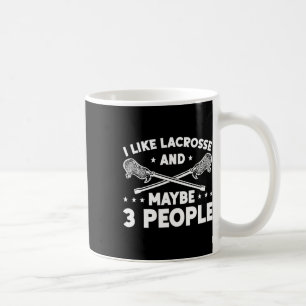 Lacrosse speler Grappig Lacrosse Goalie Ik hou van Koffiemok