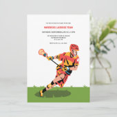 Lacrosse Speler Kaart (Staand voorkant)