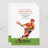 Lacrosse Speler Kaart (Voorkant / Achterkant)