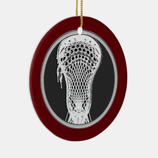 Lacrosse speler Keepsake Keramisch Ornament (Rechts)