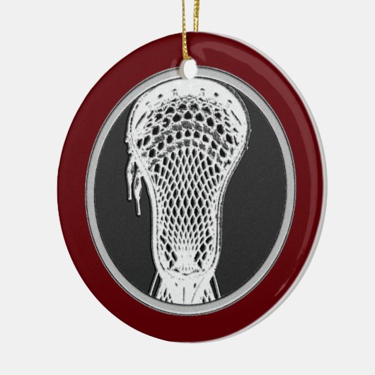 Lacrosse speler Keepsake Keramisch Ornament (Links)