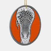 Lacrosse Speler Keramisch Ornament (Rechts)