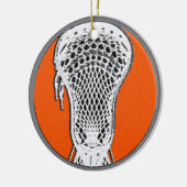 Lacrosse Speler Keramisch Ornament (Links)