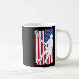 Lacrosse speler Lacrosse USA Team Coach Amerikaans Koffiemok