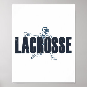Lacrosse Speler Love Lax Atleet Coach Mannen Teen Poster