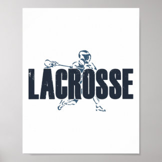 Lacrosse Speler Love Lax Atleet Coach Mannen Teen Poster