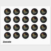 Lacrosse speler Pa Ronde Sticker (Vel)