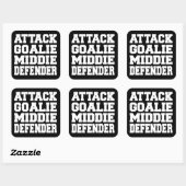 Lacrosse speler Posities sticker (Vel)