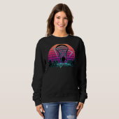 Lacrosse speler retro lax trui (Voorkant volledig)