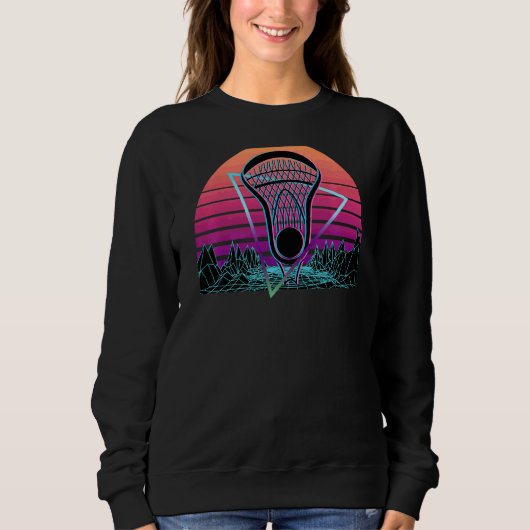 Lacrosse speler retro lax trui (Voorkant)