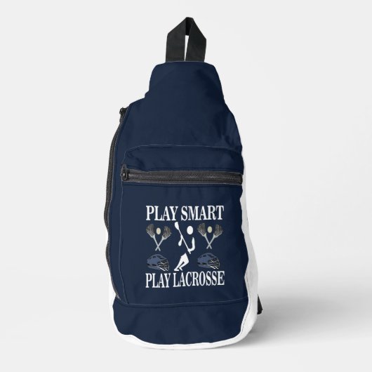 Lacrosse Speler Sporten Sling Bag (Voorkant)