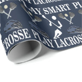 Lacrosse speler Verjaardag Cadeaupapier (Rol Hoek)