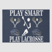 Lacrosse speler Verjaardag Tissuepapier (Voorkant)