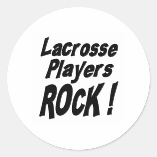 Lacrosse spelers Rock! Sticker (Voorkant)