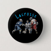 Lacrosse-spelers Ronde Button 5,7 Cm (Voorkant)