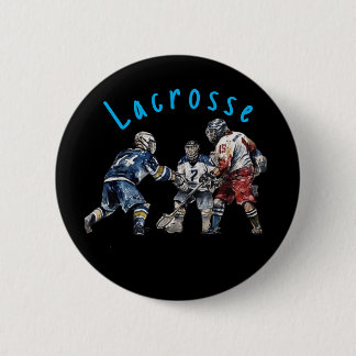 Lacrosse-spelers Ronde Button 5,7 Cm