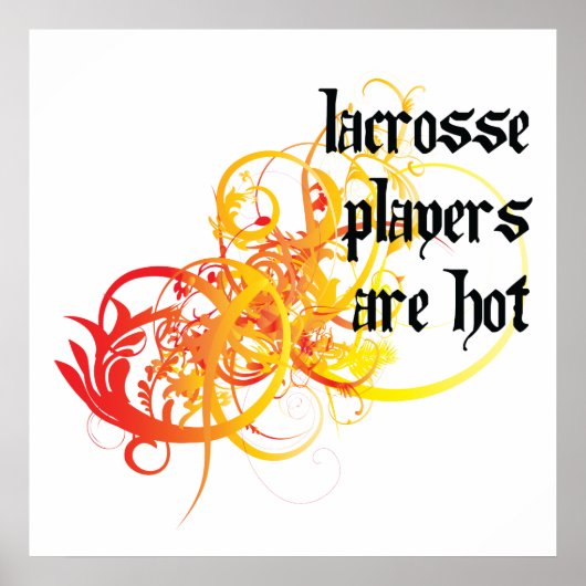 Lacrosse spelers zijn heet poster (Voorkant)