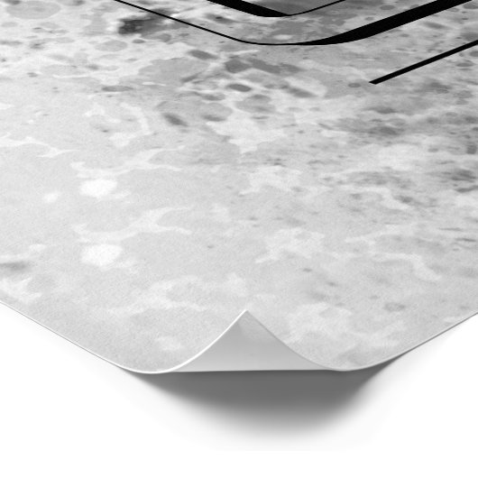  lacrosse Splatter B/W — Horizontaal Poster (Hoek)