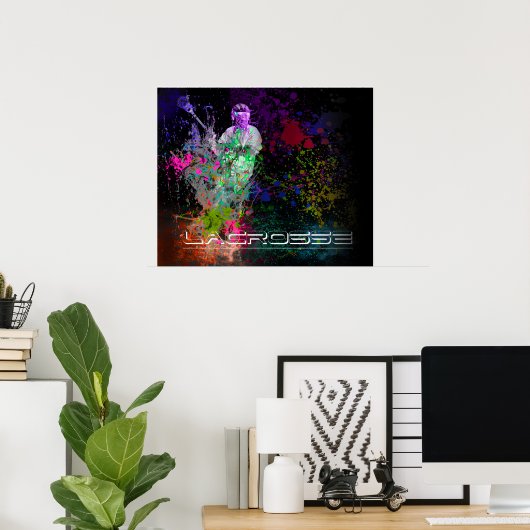 Lacrosse Splatter spread poster (Thuiskantoor)