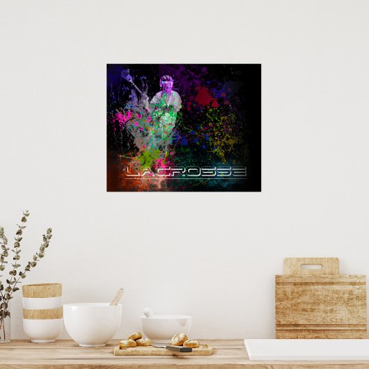 Lacrosse Splatter spread poster (Keuken)