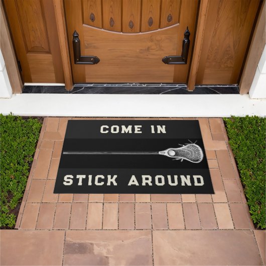 Lacrosse sport decor deurmat (Buiten)