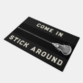 Lacrosse sport decor deurmat (Schuin)