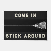Lacrosse sport decor deurmat (Voorkant)