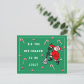 Lacrosse sport Kerstmis Feestdagenkaart (Staand voorkant)