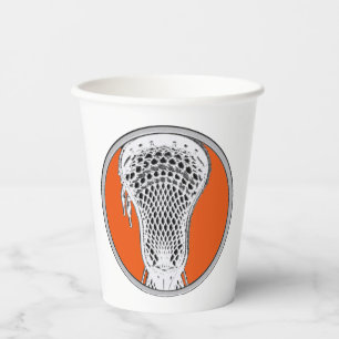 Lacrosse Sport Oranje Papieren Bekers