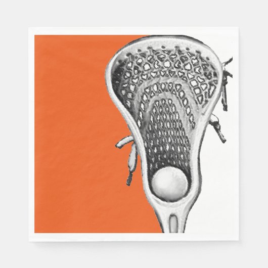 Lacrosse Sport Oranje Servet (Voorkant)