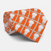 Lacrosse Sport Oranje Stropdas (Opgerold)