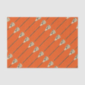 Lacrosse Sport Oranje Tissuepapier (Voorkant)