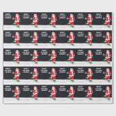 Lacrosse Sport Santa Cadeaupapier (Vlak)