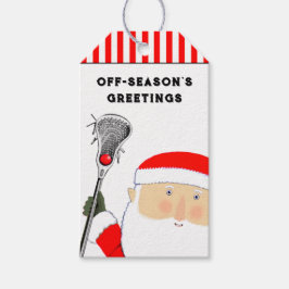 Lacrosse sport vakantie cadeaukaartjes cadeaulabel