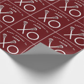 Lacrosse Sport Verjaardag Cadeaupapier (Hoek)