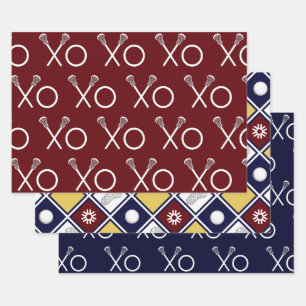 Lacrosse sportcadeau inpakpapier vel