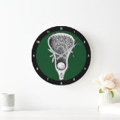 Lacrosse sportdecoratie grote klok (Huis)