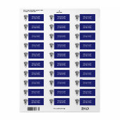 Lacrosse Sporten Blauw Etiket (Full Sheet)