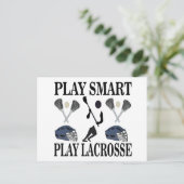 Lacrosse Sporten Briefkaart (Staand voorkant)