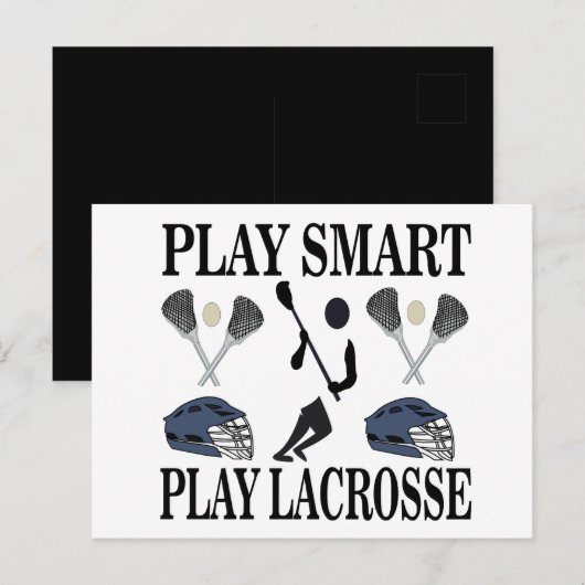 Lacrosse Sporten Briefkaart (Voorkant / Achterkant)