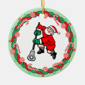 Lacrosse Sporten Keramisch Ornament (Voorkant)