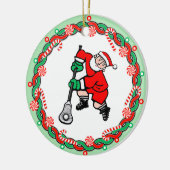 Lacrosse Sporten Keramisch Ornament (Links)