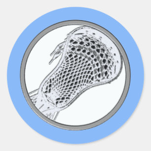 Lacrosse Sporten Klassieke Ronde Sticker