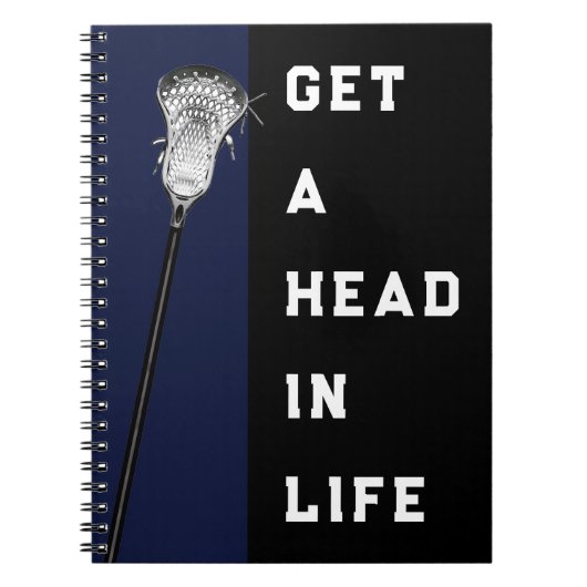 Lacrosse Sporten Notitieboek (Voorkant)